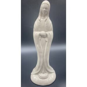 Praying Virgin Mary / Madonna 12" Ceramic Figurine Statue Vintage Catholic Icon